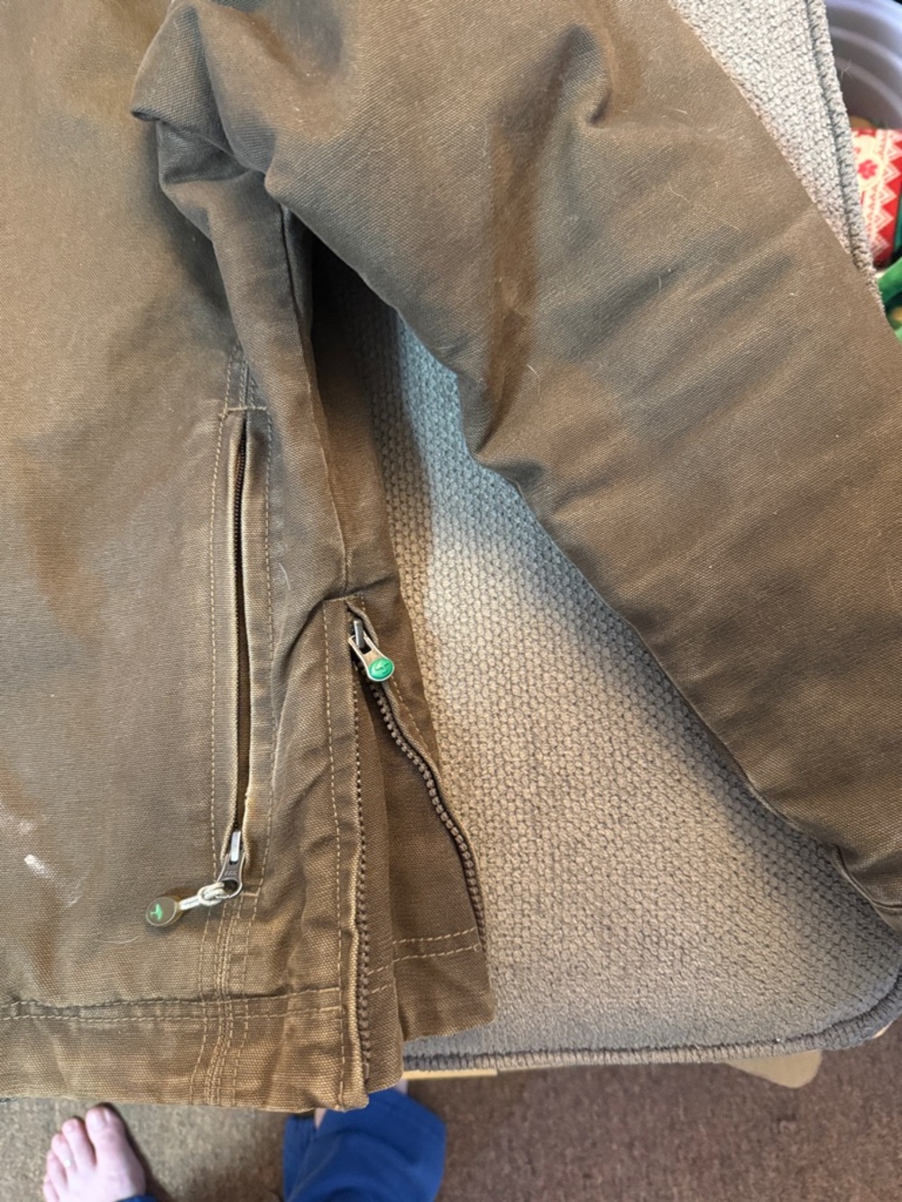 Arborwear Men's Brown Canvas Zip-Up Field Jacket - Picture 3 of 7